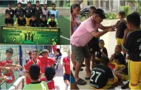 Festival de fútbol 8 en Villa Karla. 