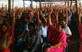 Mujeres wayúu en la Alta Guajira.