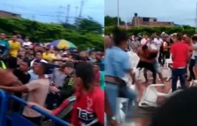 Imágenes de la riña.