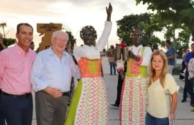 Gobernadora del Atlántico, Elsa Noguera en Puerto Colombia.