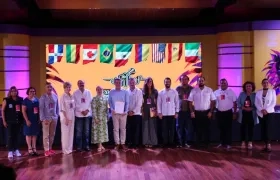 Participante del 'Encuentro internacional de carnavales'. 