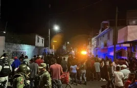 Momentos de la masacre.