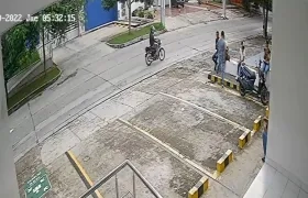 Momentos del atraco. 