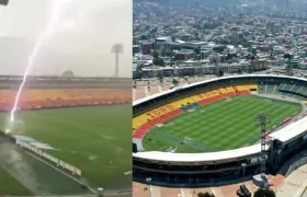 Momento en que cae el rayo.