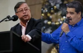 Gustavo Petro y Nicolás Maduro