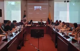 La mesa técnica de las Cancillerías de México y Colombia.