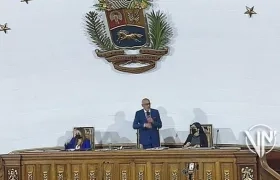 Jorge Rodríguez en la Asamblea Nacional Venezolana.