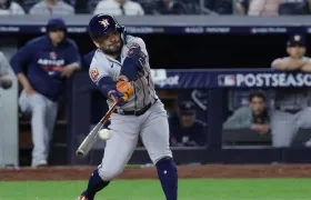 José Altuve, jugador de los Astros. 