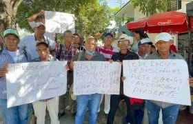 Protesta de los pescadores del Atlántico.
