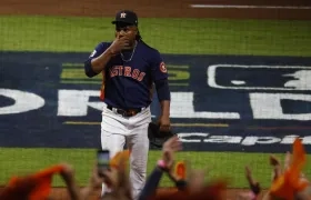 Framber Váldez, lanzador de los Astros. 