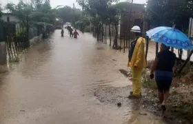 Así permanecían este lunes varios barrios de Cartagena.