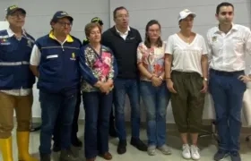 El alcalde William Dau el pasado 7 de noviembre cuando recibió a la comisión del Gobierno Nacional y a la primera dama Verónica Alcocer.