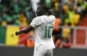 Sadio Mané, delantero africano. 