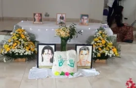 Acto de entrega de los restos.