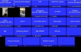 Aspecto de la audiencia virtual. 