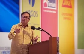 El Presidente Petro en el Congreso Nacional de la Infraestructura en Cartagena.