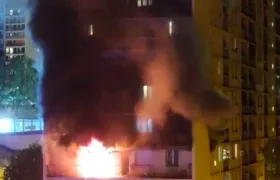 Imagen del incendio.