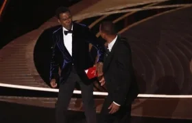 Will Smith la noche que abofeteó al comediante Chris Rock.