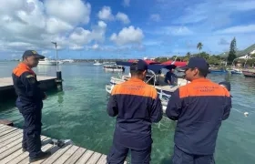 Personal de Dimar en San Andrés Islas.