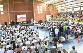 Encuentro del Presidente Petro con mineros de Antioquia.