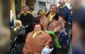 Imagen de archivo de una manifestación de discapacitados reclamando igualdad de derechos.