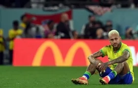 Neymar tras la eliminación de este viernes ante Croacia.
