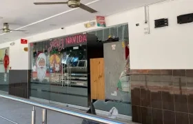 Restaurante afectado. 