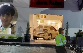 Abraham Óscar Panqueva Carreño estaba en la galería cuando el vehículo ingresó violentamente al lugar. 