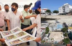Alcalde Jaime Pumarejo anunció la recuperación del lote Sredni, donde se reubicarán 150 vendedores estacionarios.
