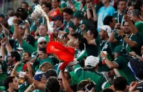 Hinchas mexicanos. 