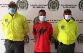 Julio César Román cuando fue recapturado en agosto del 2021. 