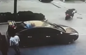 Imagen del atraco a Ramiro Losada.