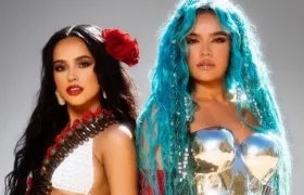 Las superestrellas globales Becky G y Karol G.