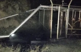 Sitio del atentado contra Ecopetrol.