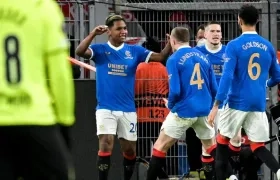 Alfredo Morelos, delantero colombiano. 