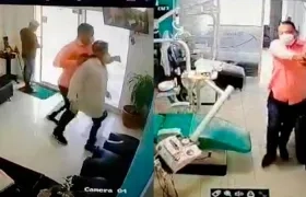 Momento en que ocurrió el atraco. 