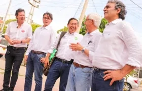 Juan Manuel Galán, Alejandro Gaviria, Carlos Amaya, Jorge Robledo y Sergio Fajardo, la Coalición Centro Esperanza.