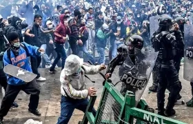 Protesta en paro del 2021.