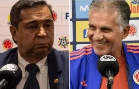 Álvaro González Alzate y Carlos Queiroz. 