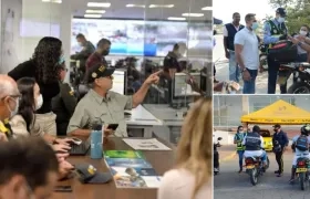 Alcalde de Cartagena, William Dau, en un PMU sobre situación generada por el mototaxismo.