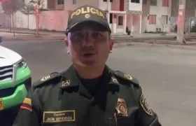 El coronel Jhon Sepúlveda, subcomandante de la Mebar.