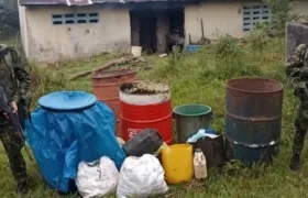 Parte de los elementos hallados en los laboratorios.