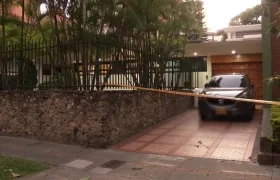 Escena del homicidio.