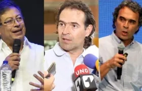 Gustavo Petro, Fico Gutiérrez y Sergio Fajardo.