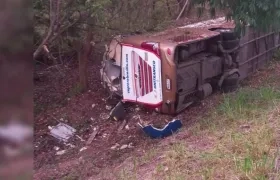 Así quedó el vehículo tras el accidente.