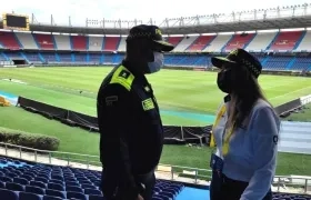 El comandante de la Policía Metropolitana y la Secretaria de Gobierno Distrital.