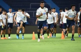 Entrenamiento de Colombia en el Metropolitano.