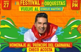 Checo Acosta, cantante soledeño.