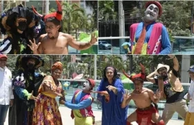 Algunos participantes del Encuentro de Comedias.