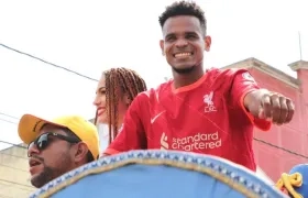 'Lucho Díaz' en pleno goce del Carnaval.